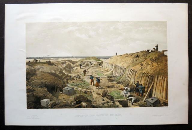 SIMPSON, WILLIAM. Ditch of the Bastion du Mât