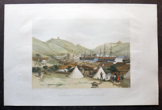 SIMPSON, WILLIAM. Balaklava, looking towards the sea