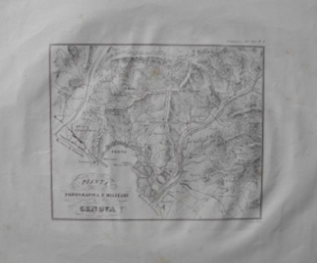 GATTI e DURA. Pianta topografica e militare di Genova.