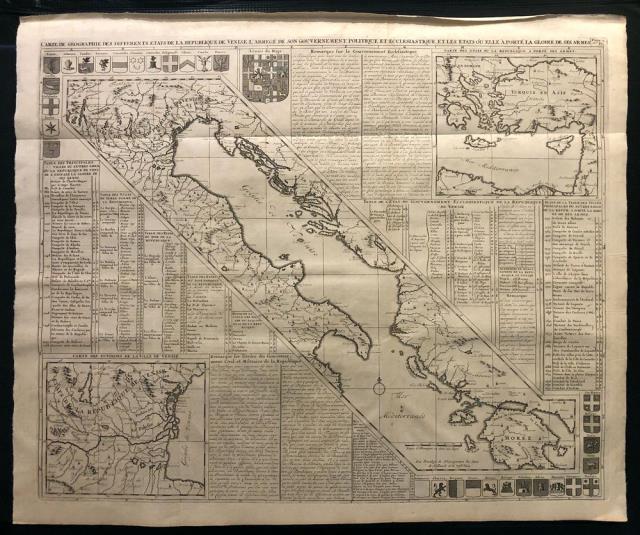 CHATELAIN, HENRY ABRAHAM. Carte de geographie des differents etats de la...