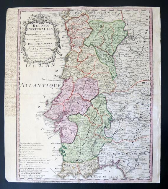 EREDI HOMANN (IOH. BAPT. HOMANNUM). Regnum Portugalliae.