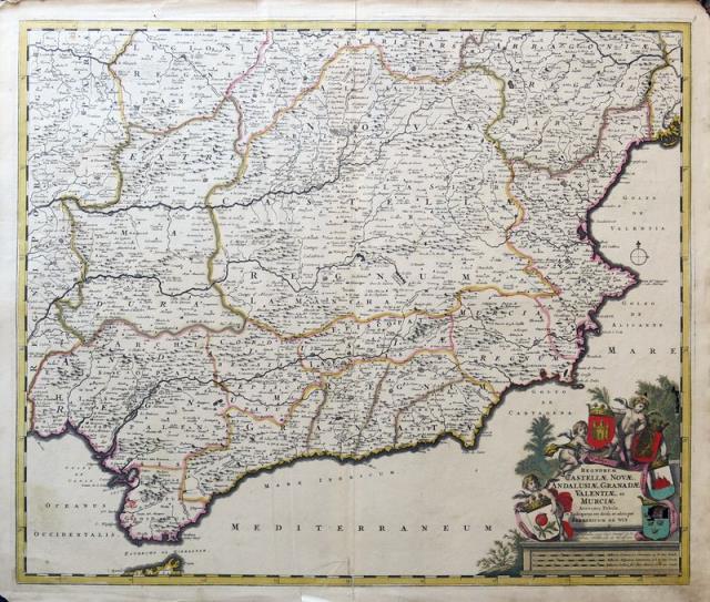 DE WIT, FREDERICK. Regnorum Castellae Novae Andalusiae, Granadae, Valentiae...