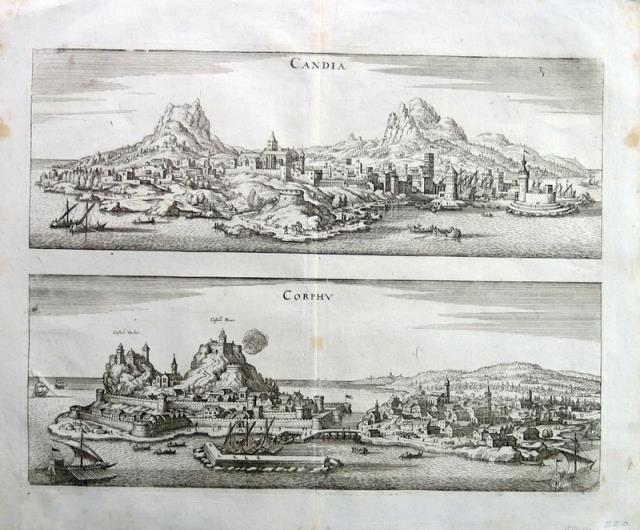 MERIAN, MATTAHAUS (“Il Vecchio”). Candia. Corphu.