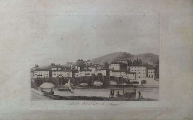 FONTANI, FRANCESCO. Veduta del Ponte di Signa.