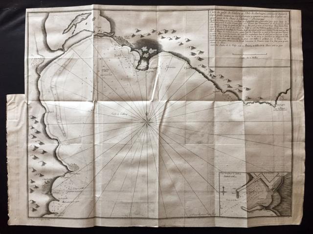 AYROUARD, JACQUES – CORNE LOUIS. Carte du Golfe de Caillery en l'Isle de Sard...