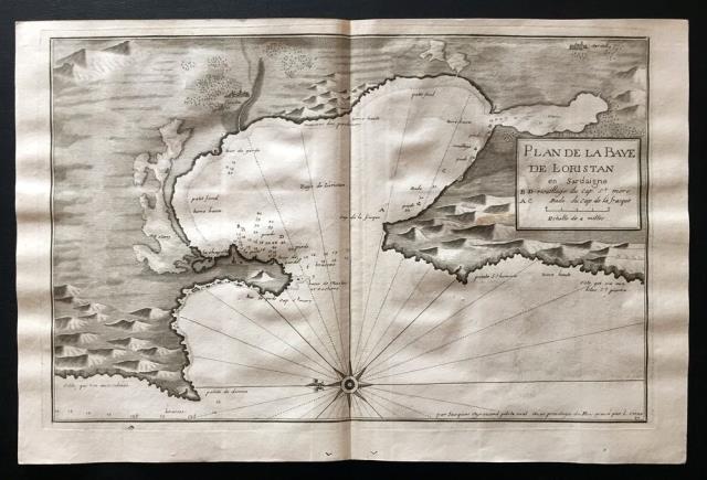 AYROUARD, JACQUES – CORNE LOUIS. Plan de la Baye de Loristan en Sardaigne.