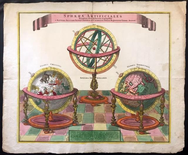 SEUTTER, MATTHEUS. Sphaerae Artificiales. Synoptica idea deleneatae et...