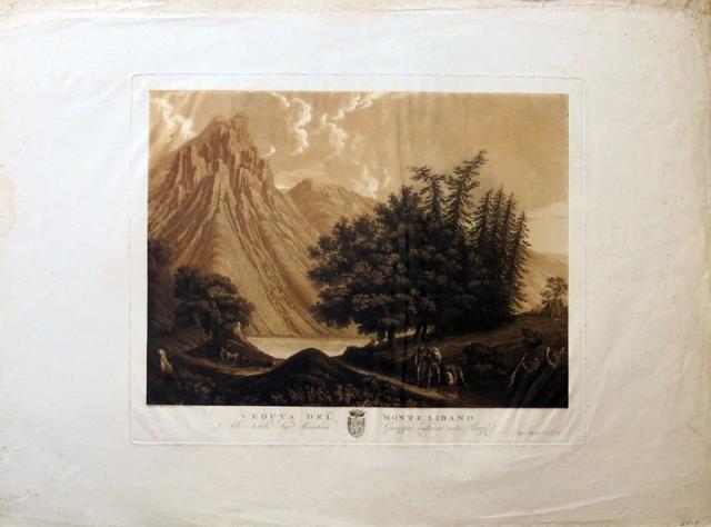 ANGIOLINI, ANGELO. Veduta del Monte Libano.