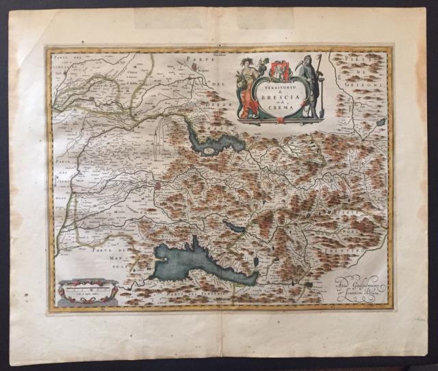 BLAEU, JOHAN. Territorio di Brescia et di Crema.