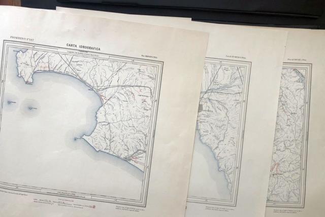 Carta idrografica. Pisa F.° 104 / Lucca F.° 105 / Livorno F.° 111 /  Volterra...