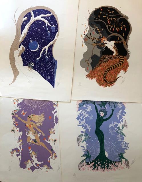 ERTÉ (DE TIRTOFF, ROMAIN). Le Quattro Stagioni (Inverno, Primavera, Autunno...